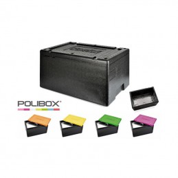 Conteneur Polibox GN1/1 avec couvercle couleur