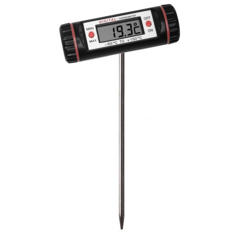Thermomètre stylo Forme T digital à planter Jusqu'à 200 C