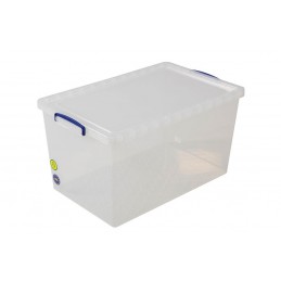 Boîte transparente 83 litres avec couvercle hauteur 490 mm