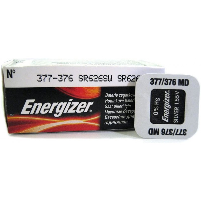 Pile oxyde d'argent pour montre 376-377 Energizer