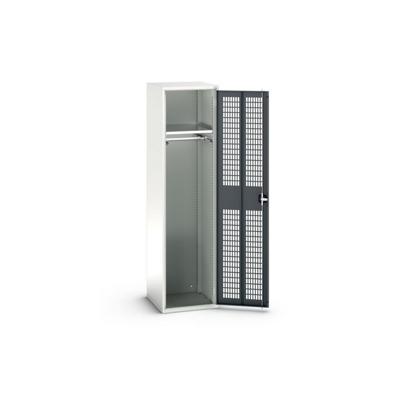 Armoire 525 mm à portes ventilées EPI avec 1 tablette et 1 Tringle