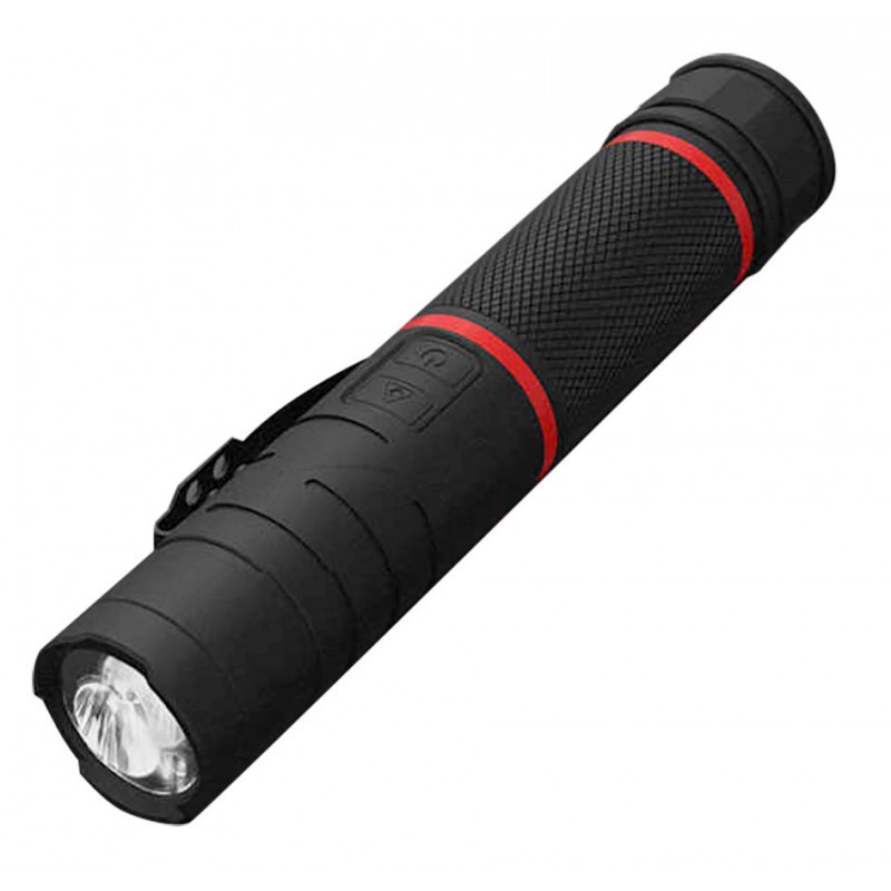 Lampe torche LED avec tête articulée pointeur laser