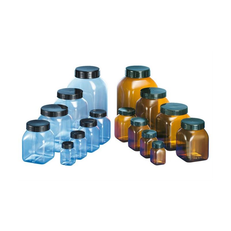 Pots transparents PVC à larges ouvertures, une gamme de 50 à 2000 ml