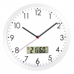 Horloge diamètre 300 mm avec hydromètre LCD