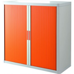 Armoire à rideaux couleur orange 1 et 2 mètres