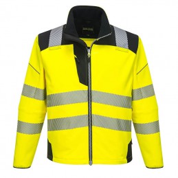 Softshell Haute-Visibilité PW3 Jaune et noir -T402