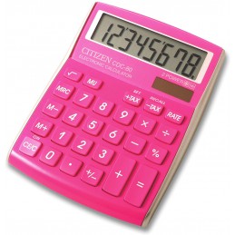 Calculatrice de table Citizen CDC rose