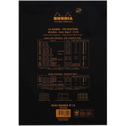 RHODIA Bloc-notes agrafé 'dotPad', A4, pointillé, noir - Achat/Vente RHODIA  8017090