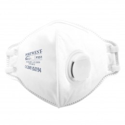Masque FFP3 pliable anti-poussières et anti-brouillards Blanc