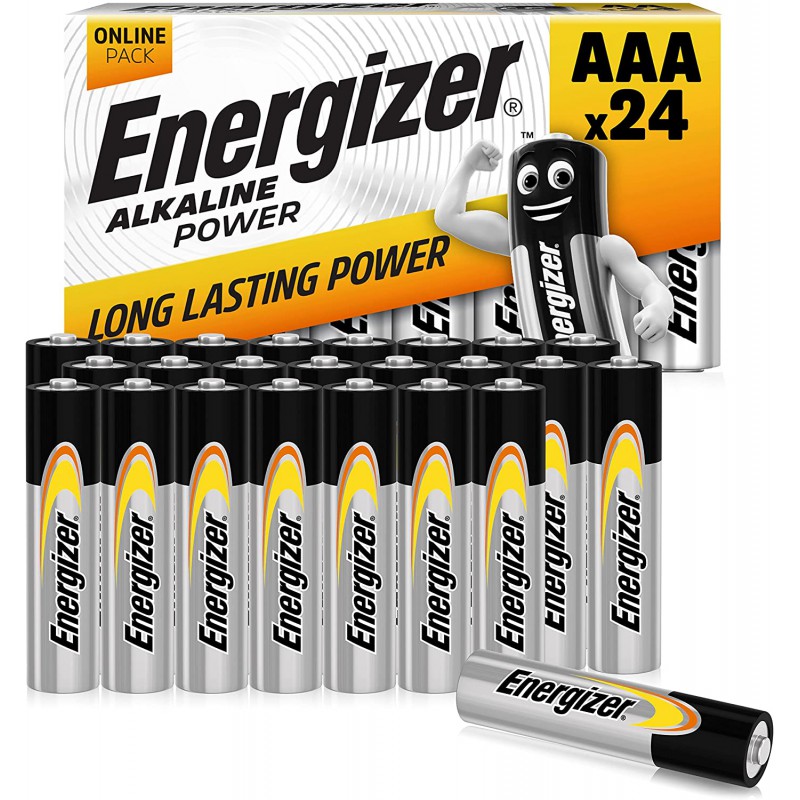 Pile Alkaline Power AAA/LR03 value box - Lot de 24 - Energizer Pile