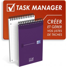 Lot 5 Blocs note Task Manager Oxford 125X200 140P 90G LIG
