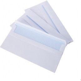 500 Enveloppes Autocollantes blanche