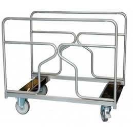 Chariot porte-tables rondes ou rectangulaires charge maxi 300 kg