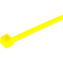 100 Colliers de serrage nylon - 300 x 4.8 mm jaune