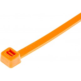100 Colliers de serrage - 300 x 4.8 mm orange