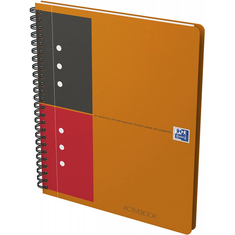 Oxford - Bloc notes - 7,4 x 10,5 cm - 160 pages - petits carreaux - 80G -  orange