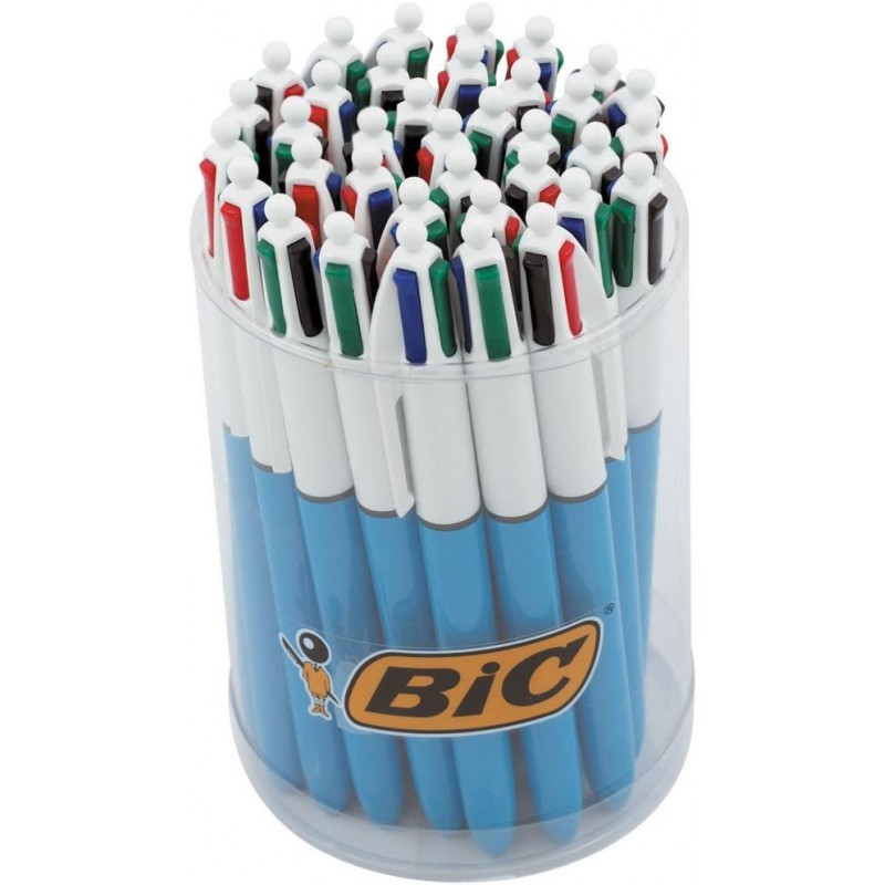 STYLO 4 COULEUR DESIGN EN VELOUR - BIC