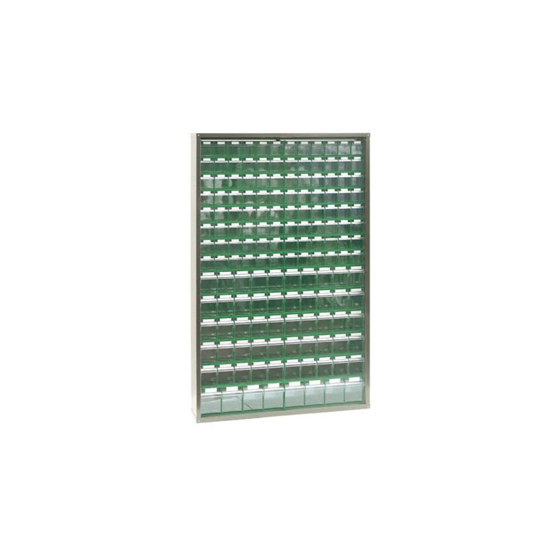 Armoire métallique avec 1 154 blocs tiroirs basculants