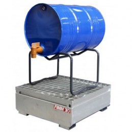 Bac de rétention en acier galvanisé à chaud 300 kg