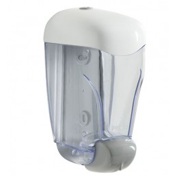 Distributeur de savon 0,8L Blanc - Transparent OLEANE