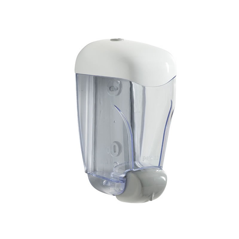 Distributeur de savon 0,8L Blanc - Transparent OLEANE