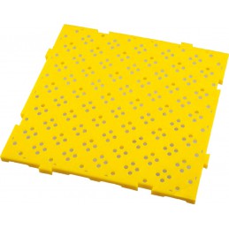 Caillebotis HACCP 500x500 couleur jaune