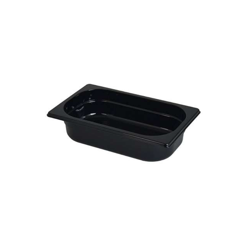 Bac gastro GN1/4 noir 265x162 mm