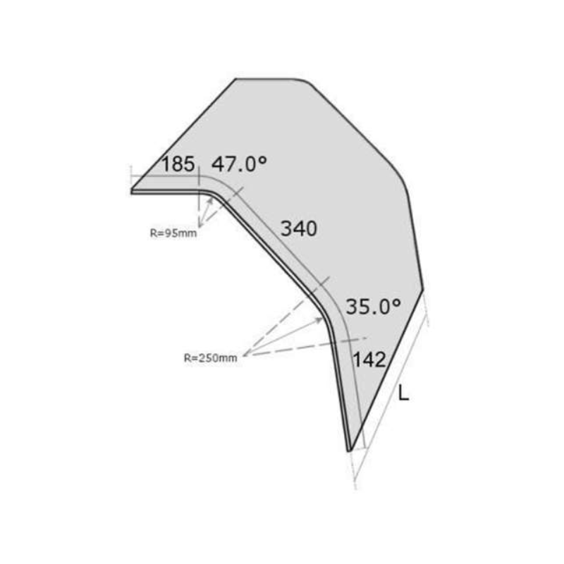 Vitrine verre trempé 943 mm modèle : vbm/m 0819