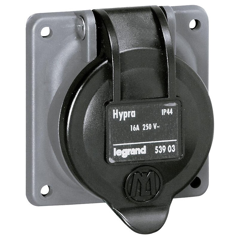 Socle de tableau Hypra IP44 pour prises à brochage domestique - Legrand