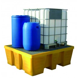 Bac de rétention 1000 litres pour container IBC et fûts