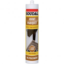 Mastic MS polymère joint de parquet noir aspect pont de bateau cartouche 290 ml