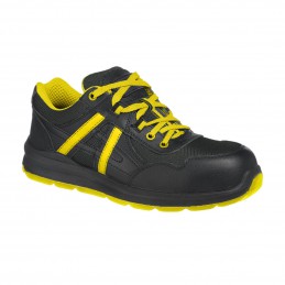 Portwest Compositelite Mersey Trainer S1P Noir/jaune - FT60