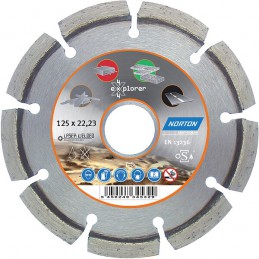 Disque à tronçonner diamant 4x4 Explorer diamètre 125