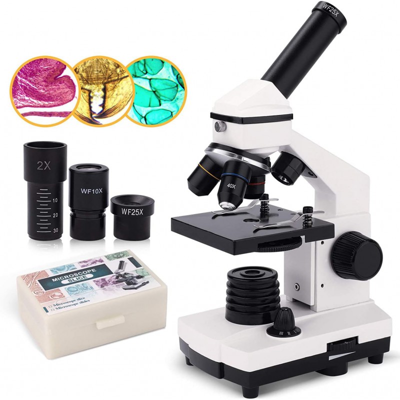Microscope monoculaire composé 40X-2000X Microscope monoculaire composé 40X-2000X
