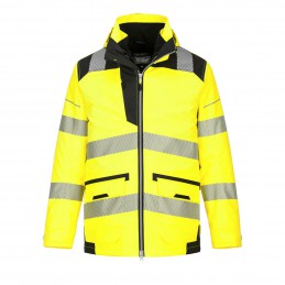 Parka PW3 haute visibilité 5-en-1 Jaune/Noir - PW367