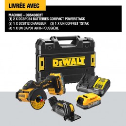 Meuleuse sans fil XR 18V - DCS438E2T-QW - DEWALT