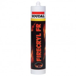 Mastic coupe-feu acrylique Firecryl gris cartouche de 310 ml