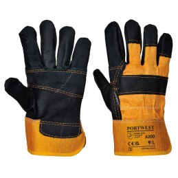 Gants travaux et manutention Pro Cuir 100% cuir pleine fleur résistant