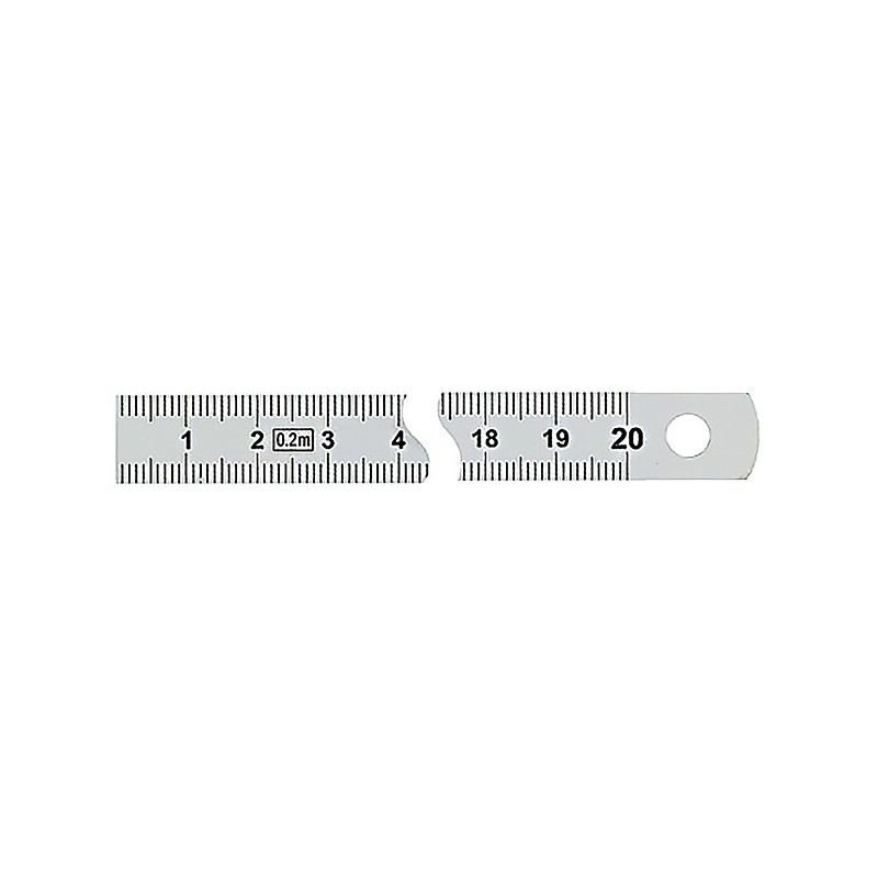 Réglet flexible inox chromé - 13x0,5 mm