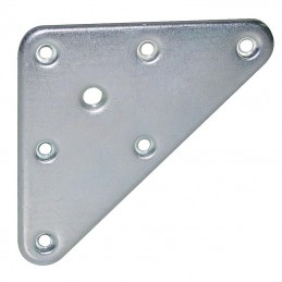 Plaque triangulaire pour fixation de pieds