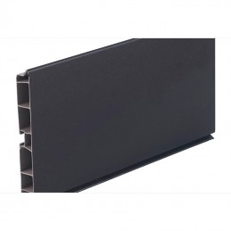 Plinthe de caisson en PVC longueur 3850 mm noir