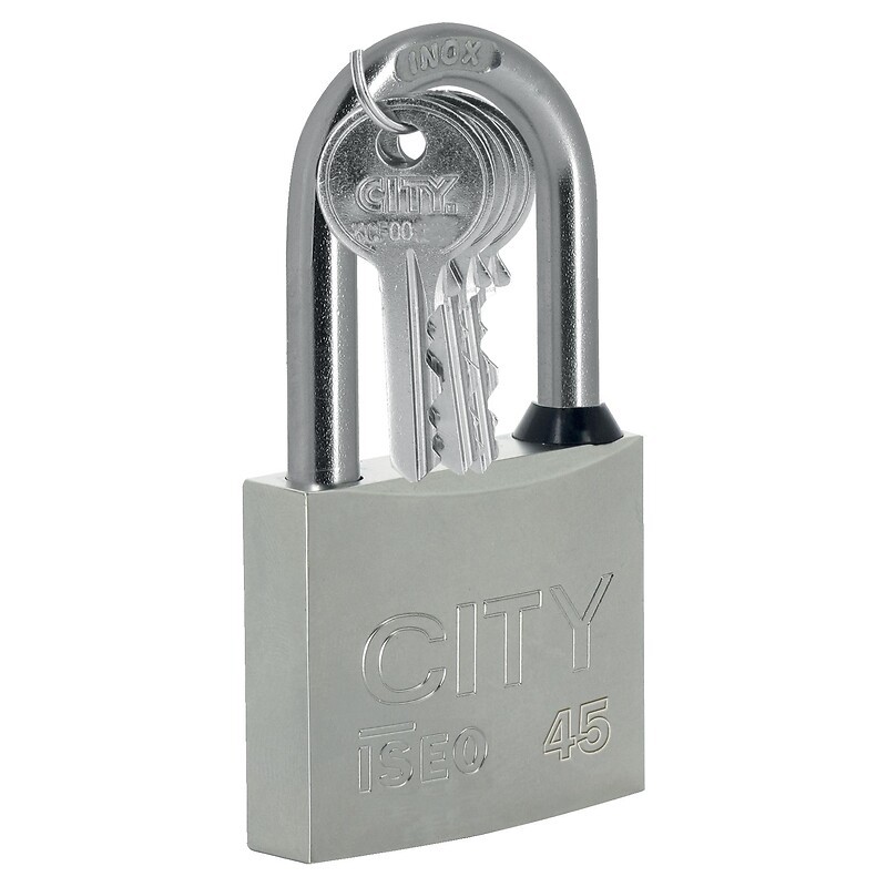 Cadenas City 45 anse longue inox de 70 mm