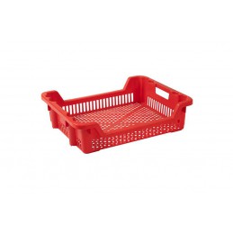 Bac emboitable 25L - rota 620x500x150 mm - ajouré rouge