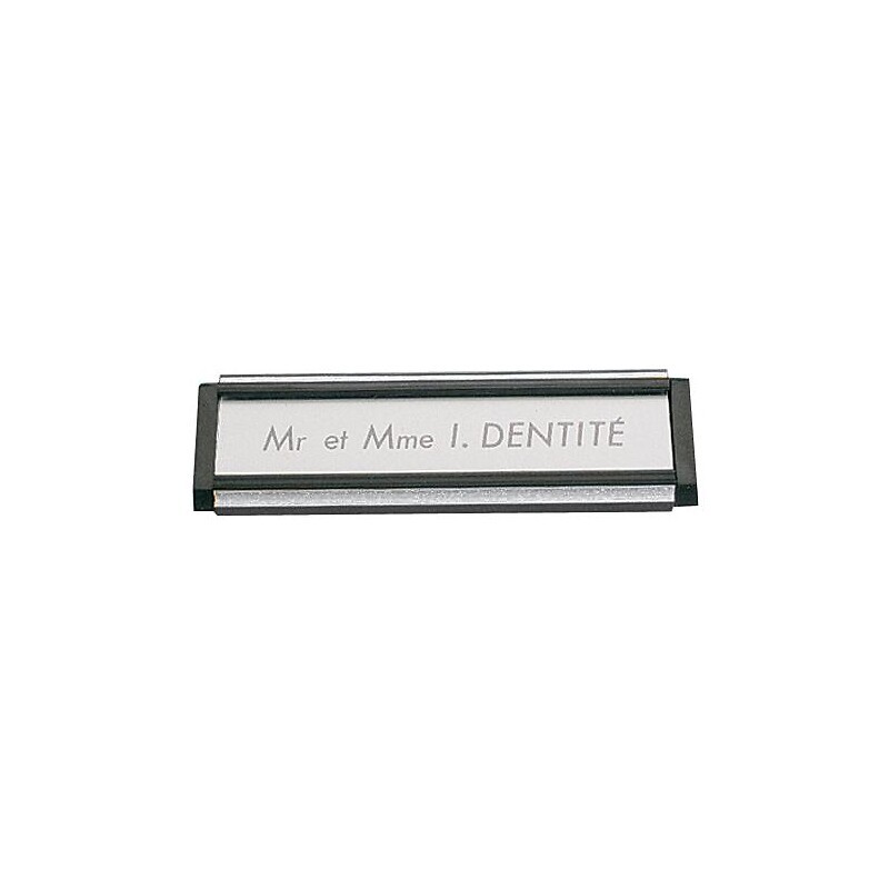 Plaques noires filet argent