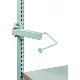 Porte-rouleau ESD sur montant vertical pour table d'emballage