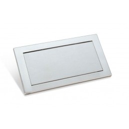 Trappe vide-déchets encastrable inox pour cuisine longueur 326 mm.