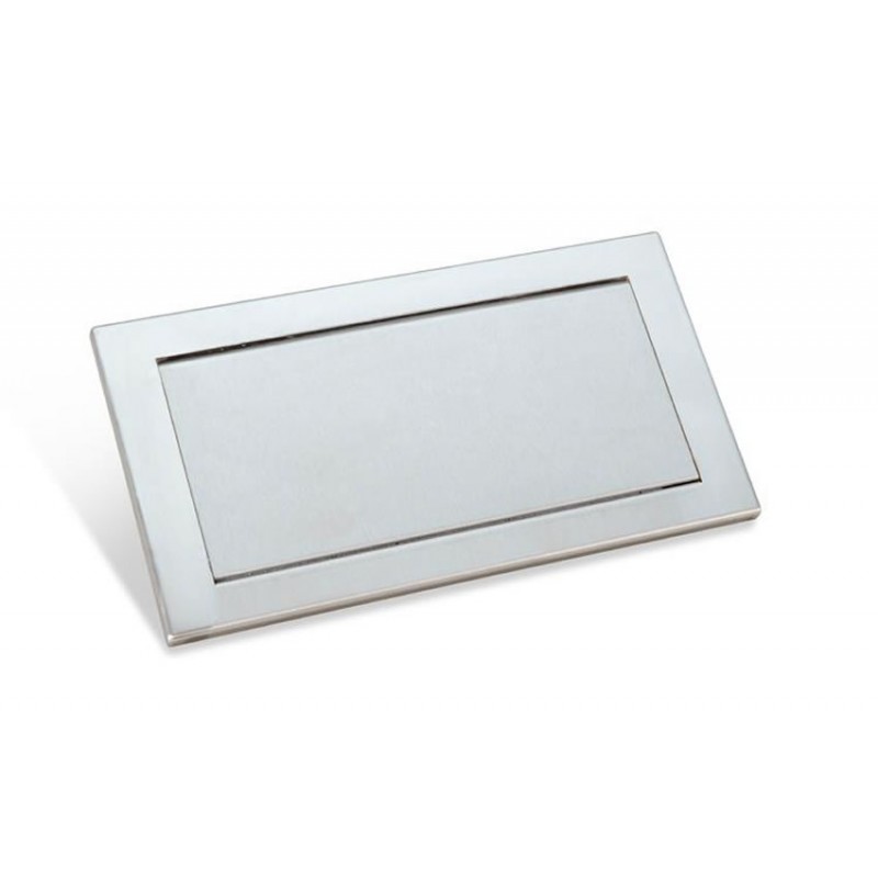 Trappe vide-déchets encastrable inox pour cuisine longueur 326 mm.