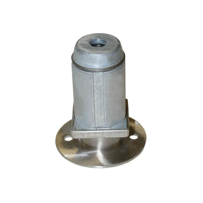 Pied réglable pour tube 50 x 50 mm flange inox