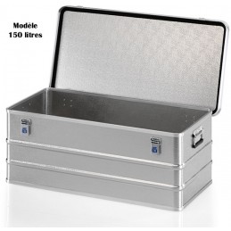 Caisse de stockage en aluminium 150 litres.
