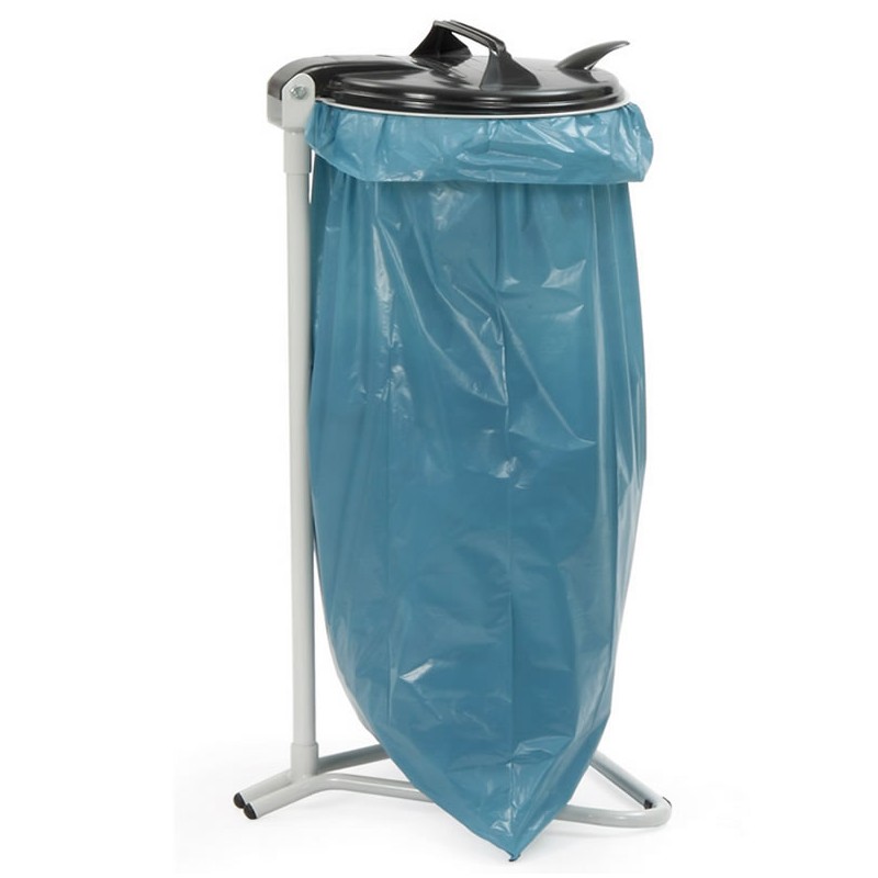 Support pour collecteur de déchets avec sac de 120 litres